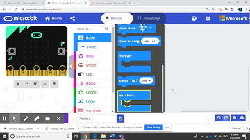 Create a variable in makecode microbit