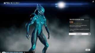 Warframe U17.5 - Gersemi Valkyr Skin Build Note Summary