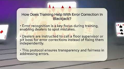 How Does Training Help With Error Correction In Blackjack? - The Blackjack Blueprint