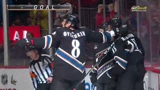 Alex Ovechkin assists on Milano's goal vs Jets, has more passes then Daniel Sedin now (23 dec 2022)