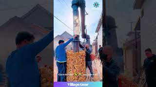 Corn Cob Tornado! 🌪️ This Machine's Suction is INSANE! #oddlysatisfying #asmr #farming #power
