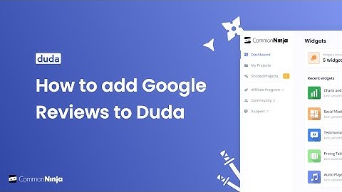 How to add Google Reviews to Duda