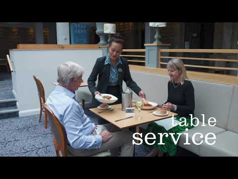 We're ready for you - Flexible dining with table service