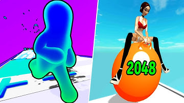 Merge Rush 3D vs Yoga Ball Run - Max Level Gameplay (Part 1)