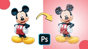 create portrait scribble sketch | adobe photoshop tutorial | Scribble Sketch Art Photoshop Tutorial