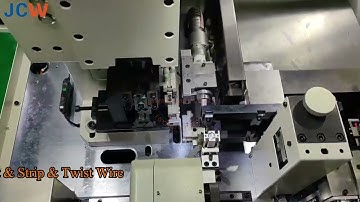 JCW-CST02 INSU L Fully auto wire stripping loose insulated terminal crimping machine