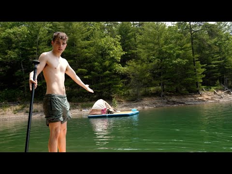 Boyfriend Gone: Ditched my camper 😅 Lake Living On DIY raft… So What now?