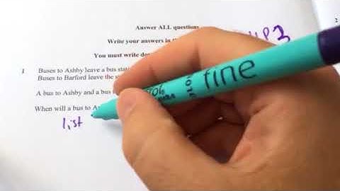 Maths GCSE Higher Paper 3 Q1 Time