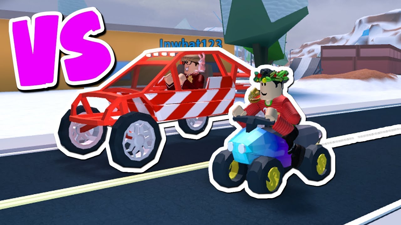 New Level 5 Atv Vs Level 5 Dune Buggy Race In Jailbreak Roblox Jailbreak Youtube - a buggy jailbreak uncopylocked roblox