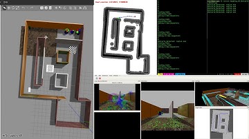 RRT Live Path Planning and Mappoing using ROS Gazebo and RTAB-Map