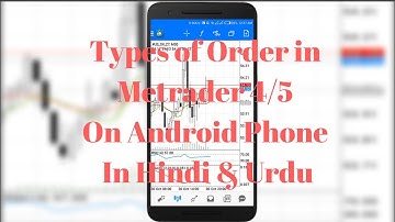 Types Of Order On MT5 & MT4 in Hindi Urdu on Android SmartPhone