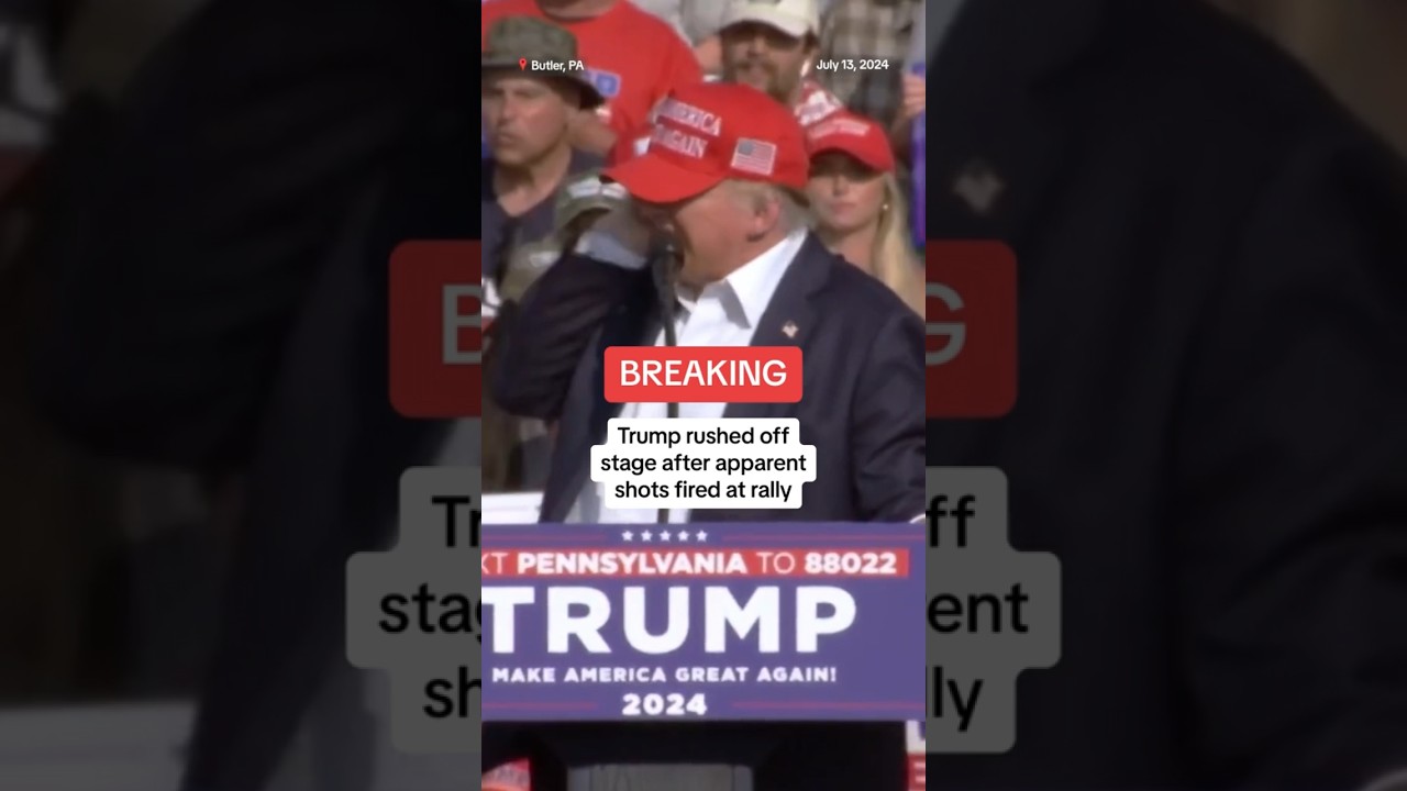 Trump rushed off stage after assassination attempt at rally
