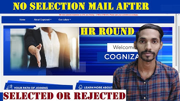 No selection mail After HR Round | Selected or Rejected