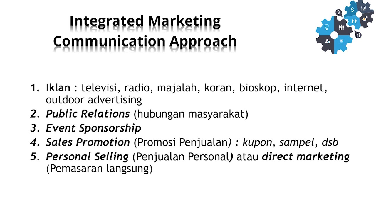 Komunikasi Bisnis & PR - Konsep Komunikasi Pemasaran