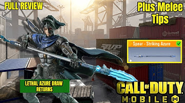 🔥 Lethal Azure Lucky Draw RETURNS in CODM! | Legendary Spear "Striking Azure" Review + Melee Tips