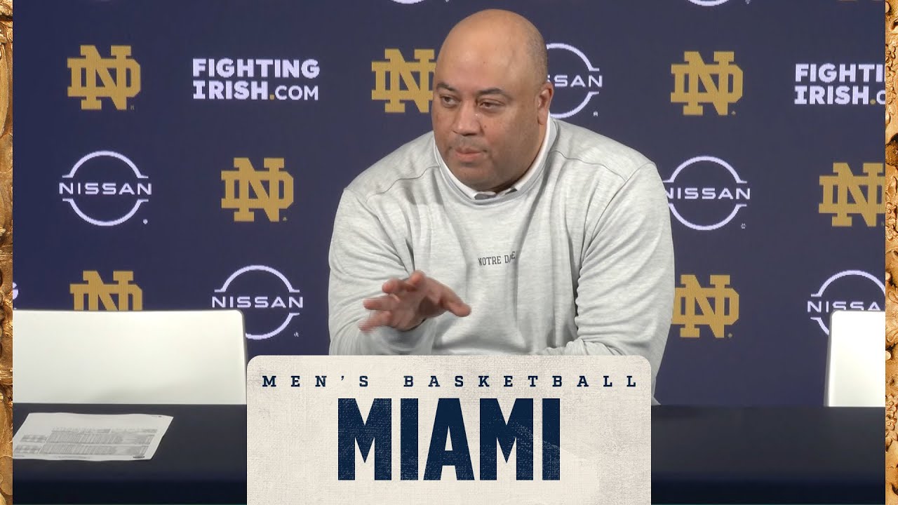 Мужская баскетбольная команда Нотр-Дам против Майами | Послематчевая пресс-конференция (13.01.26)
