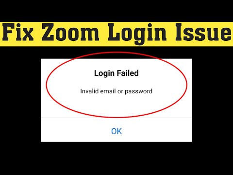 Fix zoom meeting login problem