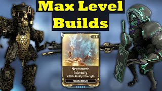 Warframe | Max Level Voidrig and Bonewidow Necramech Builds | High Damage Mechs