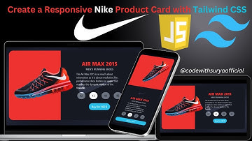 Create a Responsive Nike Product Card with Tailwind CSS🚀