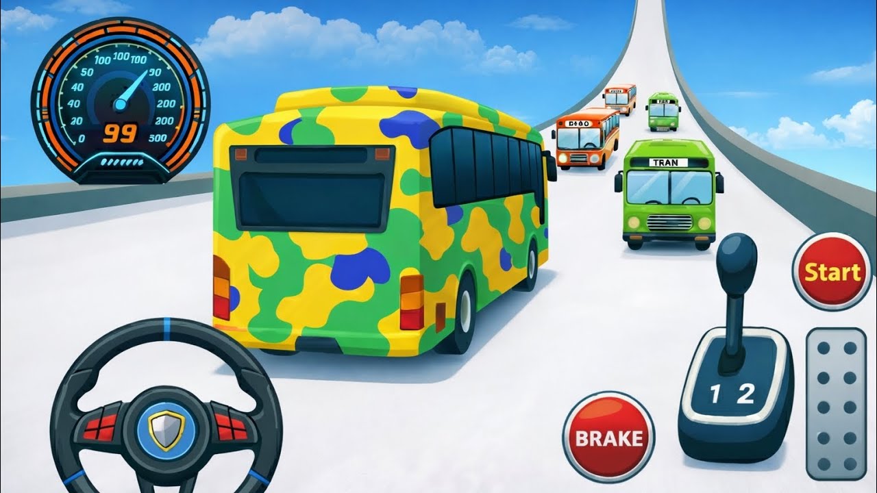 Ultimate Bus Rampage Gameplay | Sky High Stunts, Crazy Jumps & Destruction Moments