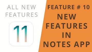 iOS 11 Features | New Features in Notes App | Feature #10