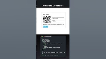 Wifi card generator using javascript #shortvideo #trending #youtubeshorts #javascript #iphone #css