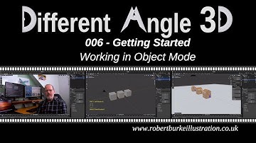 006 DA3D Working in Object Mode in Blender 2.9