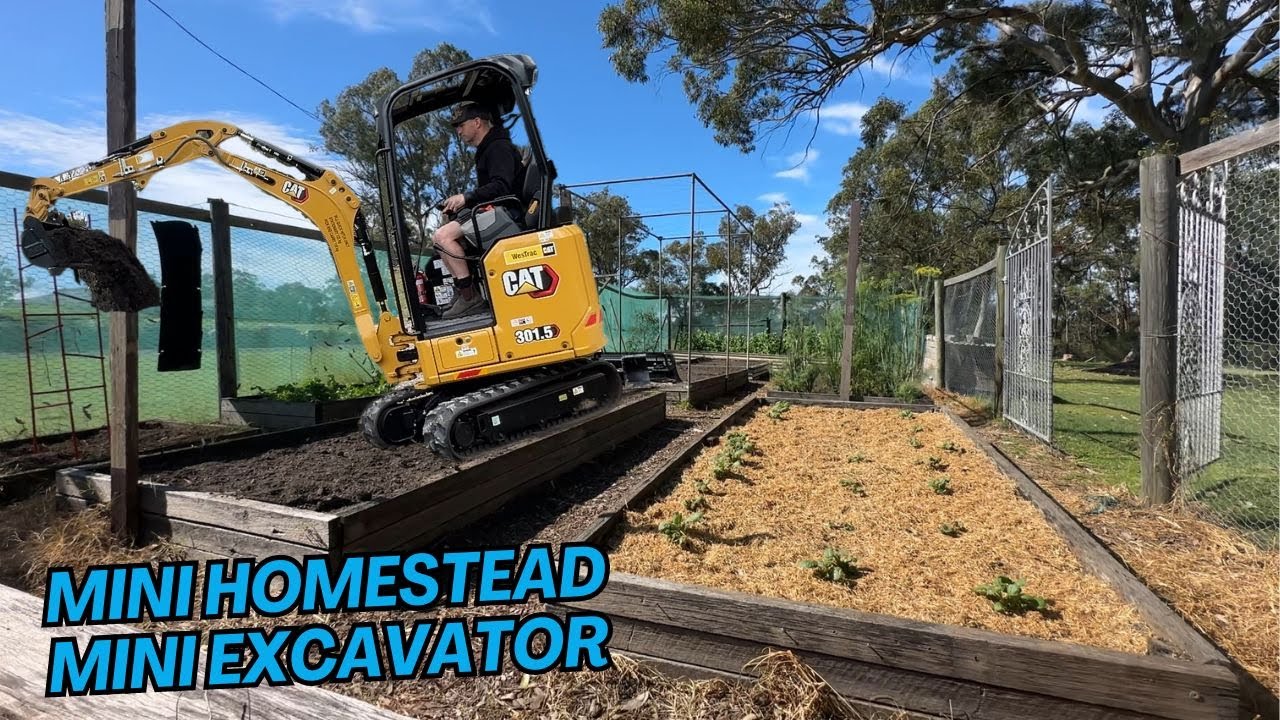 Мы купили мини-экскаватор для нашего мини-усадьбы. Мини-экскаватор Cat 301.5