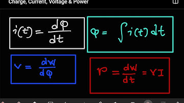 Charge, Current, Voltage & Power