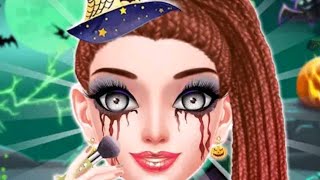 Halloween party makeup look 🎃👻☠️ || games for girls screenshot 2