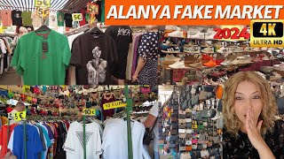 ALANYA FAKE MARKET 2024 MAY / TOSMUR / TURKİSH BAZAAR ALANYA SHOPPING ALANYA BAZAAR TURKEY TRAVEL 4K