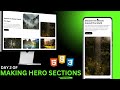 Day 2 of Building Stunning Hero Sections with HTML &amp; CSS (Step-by-Step Tutorial) #landingpage