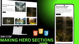 Day 2 of Building Stunning Hero Sections with HTML & CSS (Step-by-Step Tutorial) #landingpage