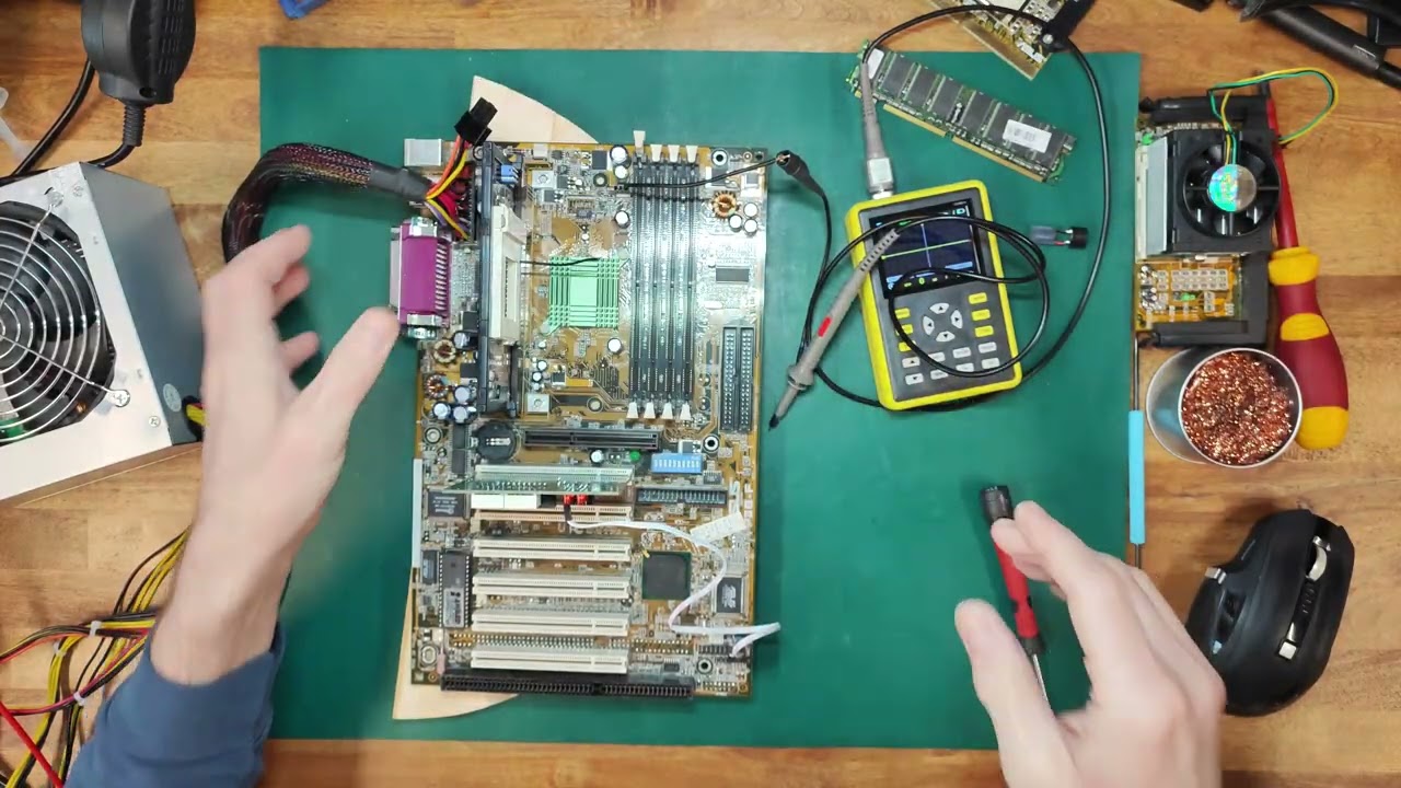 Asus P3B-F testing, repairing and modding, Part 2 - YouTube