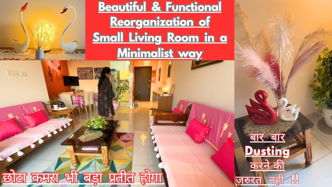 Living Room Organisation - Quick & fast | Beautiful & Functional ना कोई खर्चा,ना कोई मेहनत | Simple