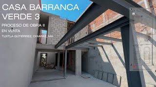 Casa BV3 I VIVIENDA PARA VENTA I Tuxtla Gutiérrez, Chiapas, Mx. I Proceso de obra II I6.50 x 16.50 m