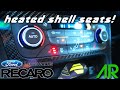 HEATED RECARO SHELL SEAT UPGRADE / INSTALL! | FOCUS RS