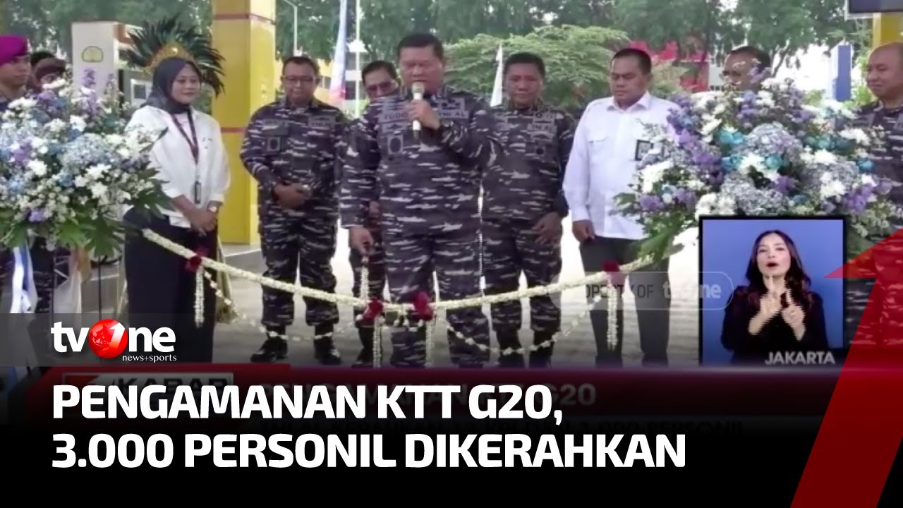 TNI AL kerahkan 12 KRI & 3.000 Personil untuk KTT G20 | Kabar Pagi tvOne