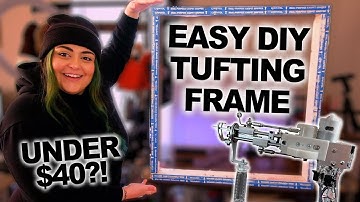 How to Build Your Own TUFTING FRAME From Scratch! Super Cheap & Super EASY!