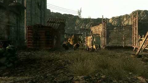 Fallout 3 - Behemoth vs Raiders + Epic Behemoth Fly