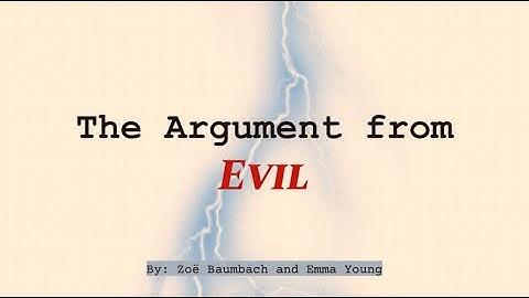 Argument from Evil