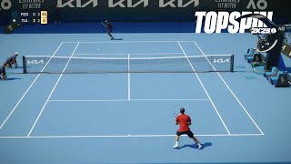 Top Spin 2K25 - *SECOND SET* - Roger Federer Vs Francis Tiafoe I Australian Open (PS5)
