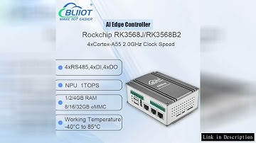 BLIIOT ARM AI Edge Controller LPDDR4X 4*A55 Rockchip RK3568 1TOPS NPU Single-board Computer Linux Io