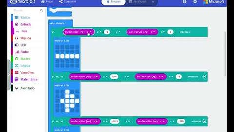 Programando el acelerometro de la Microbit