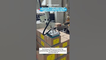 Bend over 3,000 times a day? Changing to a palletizing machine makes it easier for workers