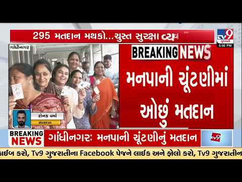 Gandhinagar Polls: 44.13% Voter Turnout Recorded Till 3 PM, Ward 4 Leads | Gujarat | TV9Gujarati