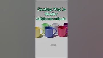 Creating Mug in the blender within one minute 🕐 🍺🔥 #blender #blender3d #blendertutorial