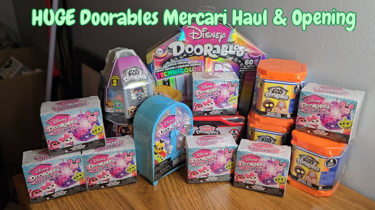 Огромная покупка и открытие Doorables на Mercari.
