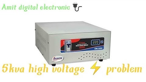 mickotrek stabilizer 5kva high voltage ⚡ problem #video #electric .