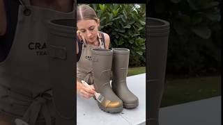 Turning Old Boots Into Beautiful Flower Planters 🌸👢 | Amazing DIY Garden Idea #shorts